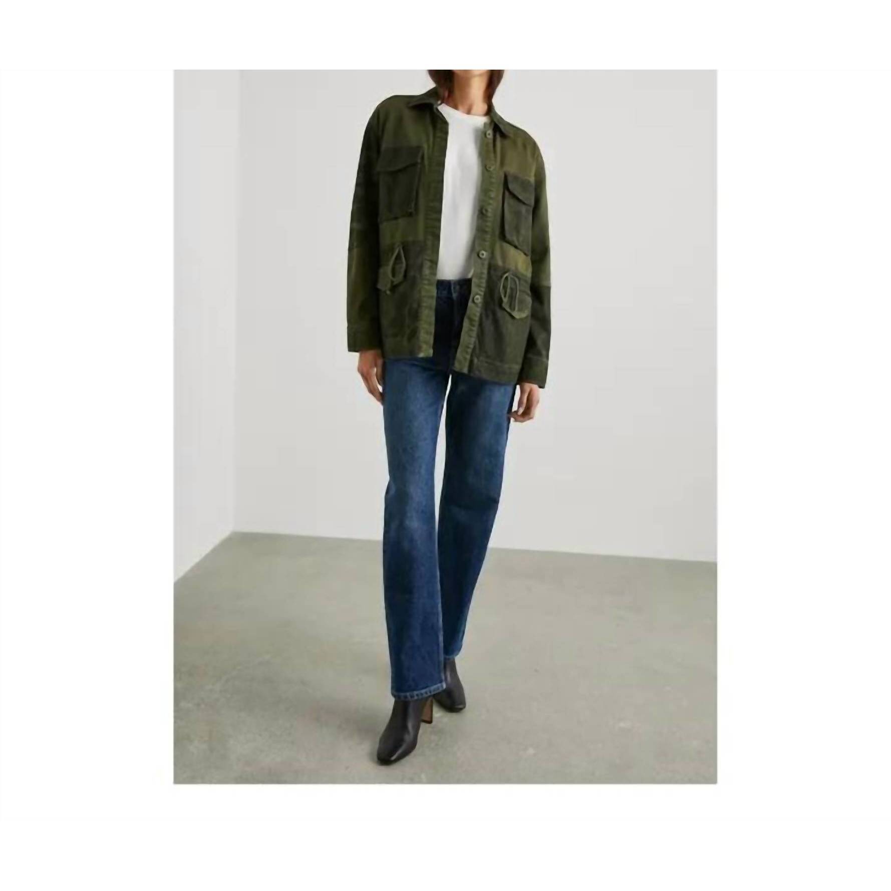 New Rails Evan Jacket In Olive Trio